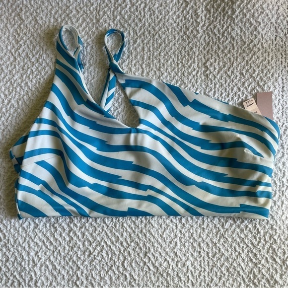NWT Set Victoria’s Secret Geo Zebra Print Bikini Set Blue Size Large & XL - Picture 10 of 16